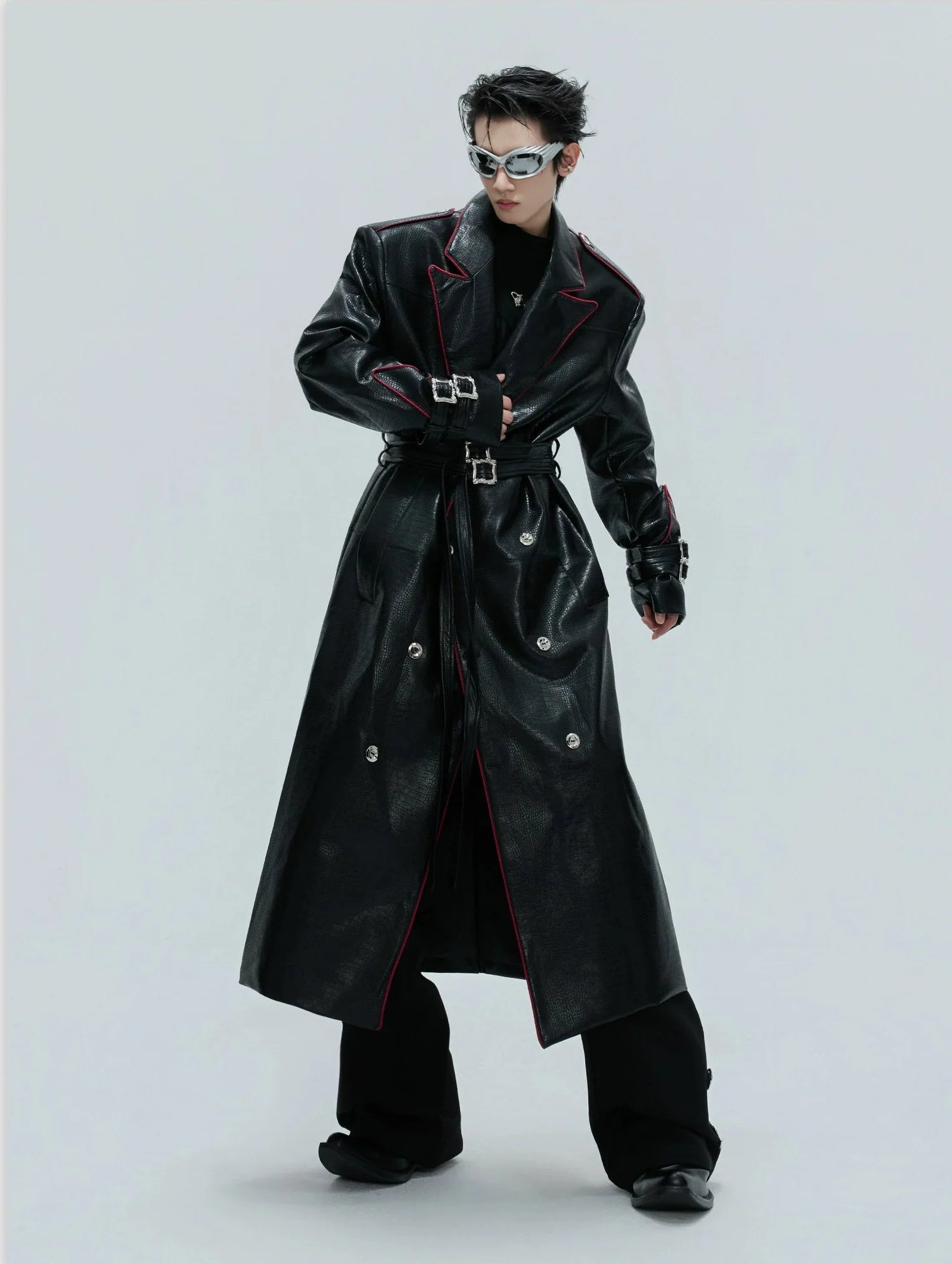 【25s Nov.】Heavy Deconstructed Crocodile Leather Coat