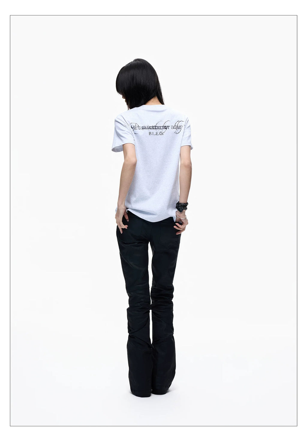 Washed Graffiti Cropped Tee