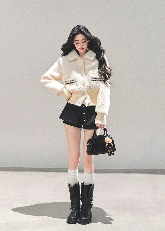 Winter Pearl Plush Jacket