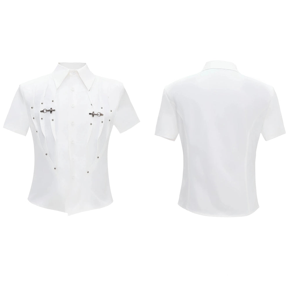 【26s Apr.】Pleated Waist Structured Shirt
