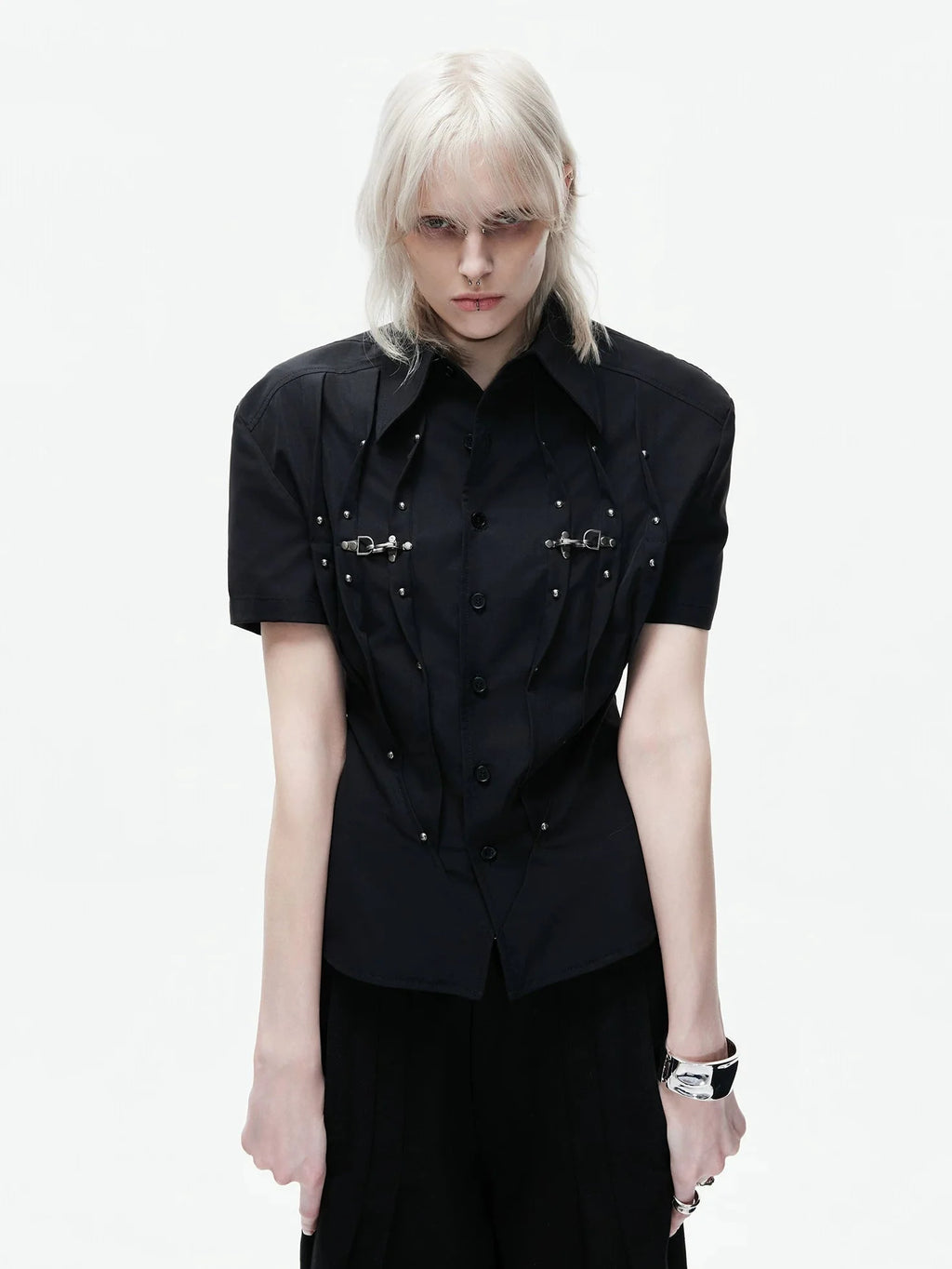 【26s Apr.】Pleated Waist Structured Shirt