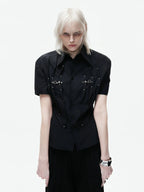 【26s Apr.】Pleated Waist Structured Shirt