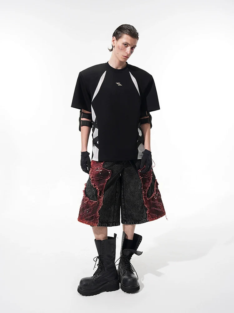 【25s Jun.】Deconstructed Mesh Panel T-shirt