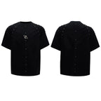【26s Apr.】Studded Pleated Spine Structure Tee