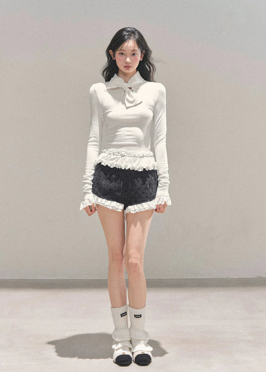 Moonlit Lace Flutter Top