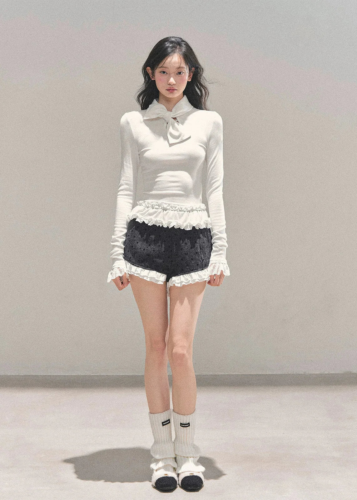 Moonlit Lace Flutter Top
