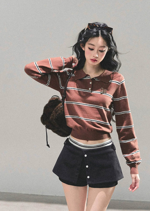 Virtual Line Knit Polo