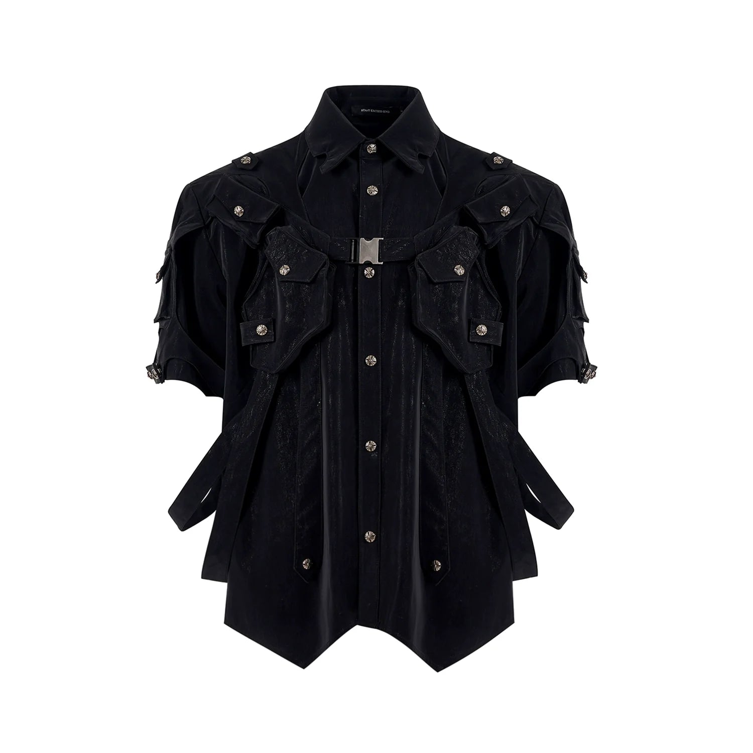 【25s Jun.】Dark Pioneer Lace-Up Short Sleeve Jacket