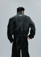 【25s Oct.】Python Textured Leather Fashion Jacket