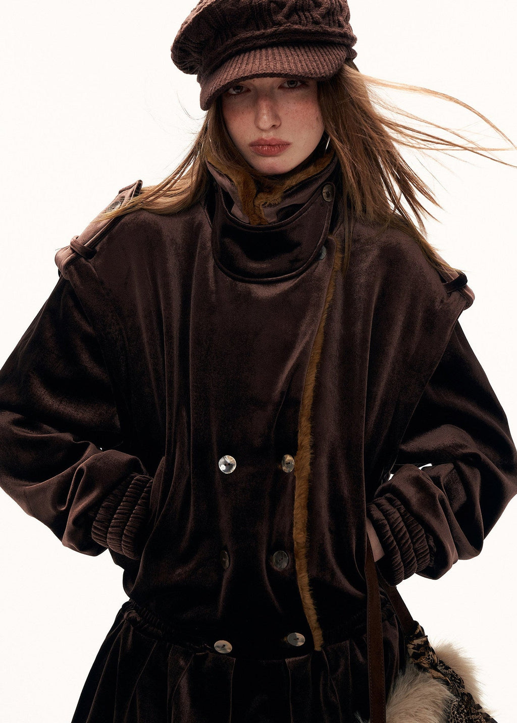 Bloom Hem Fleece Jacket Dress