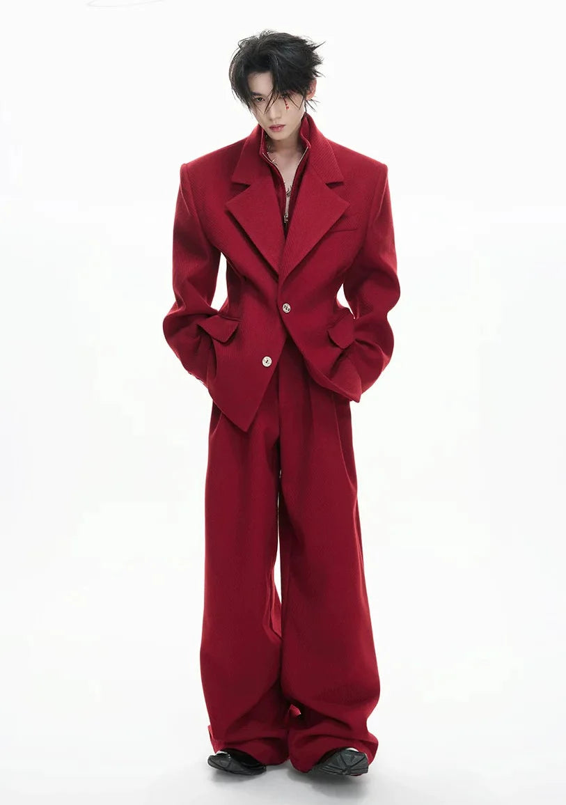 【26s Feb.】Layered Silhouette Tailored Suit Set