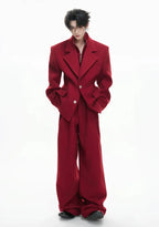 【26s Feb.】Layered Silhouette Tailored Suit Set