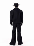 【26s Feb.】Couture 3D Floral Structured Shoulder Cropped Jacket / Pants