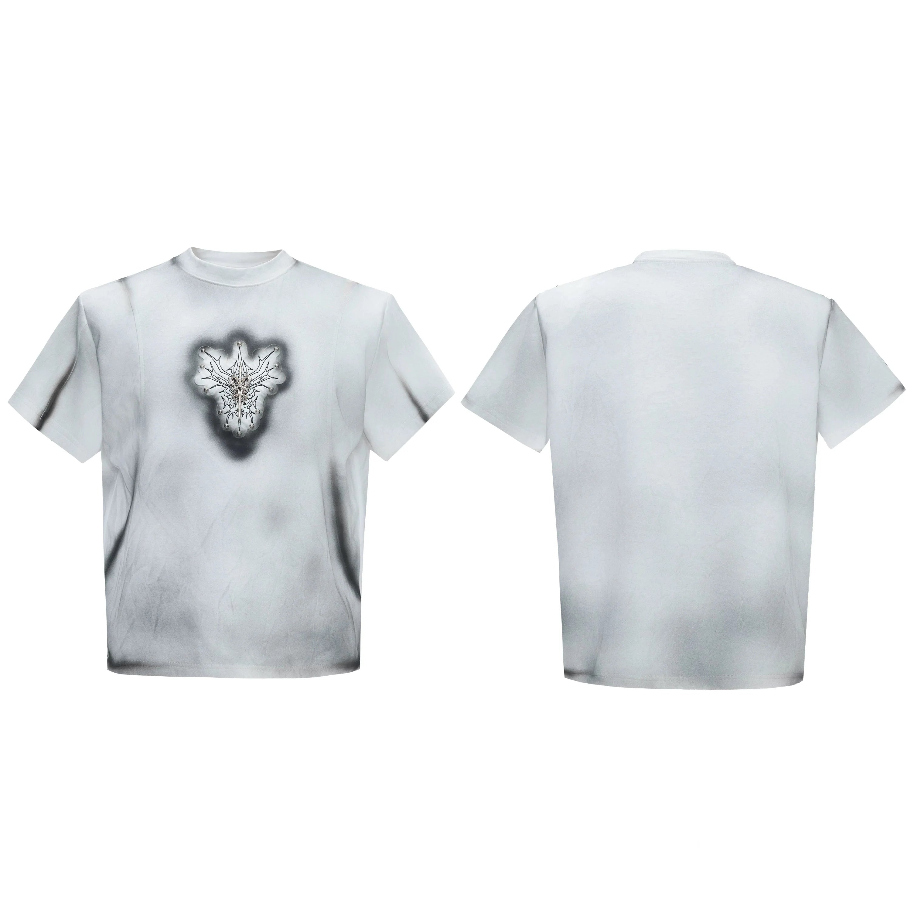 Hand-Painted Gradient Shoulder Tee