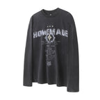 Layered Distressed Washed Long Sleeve Tee