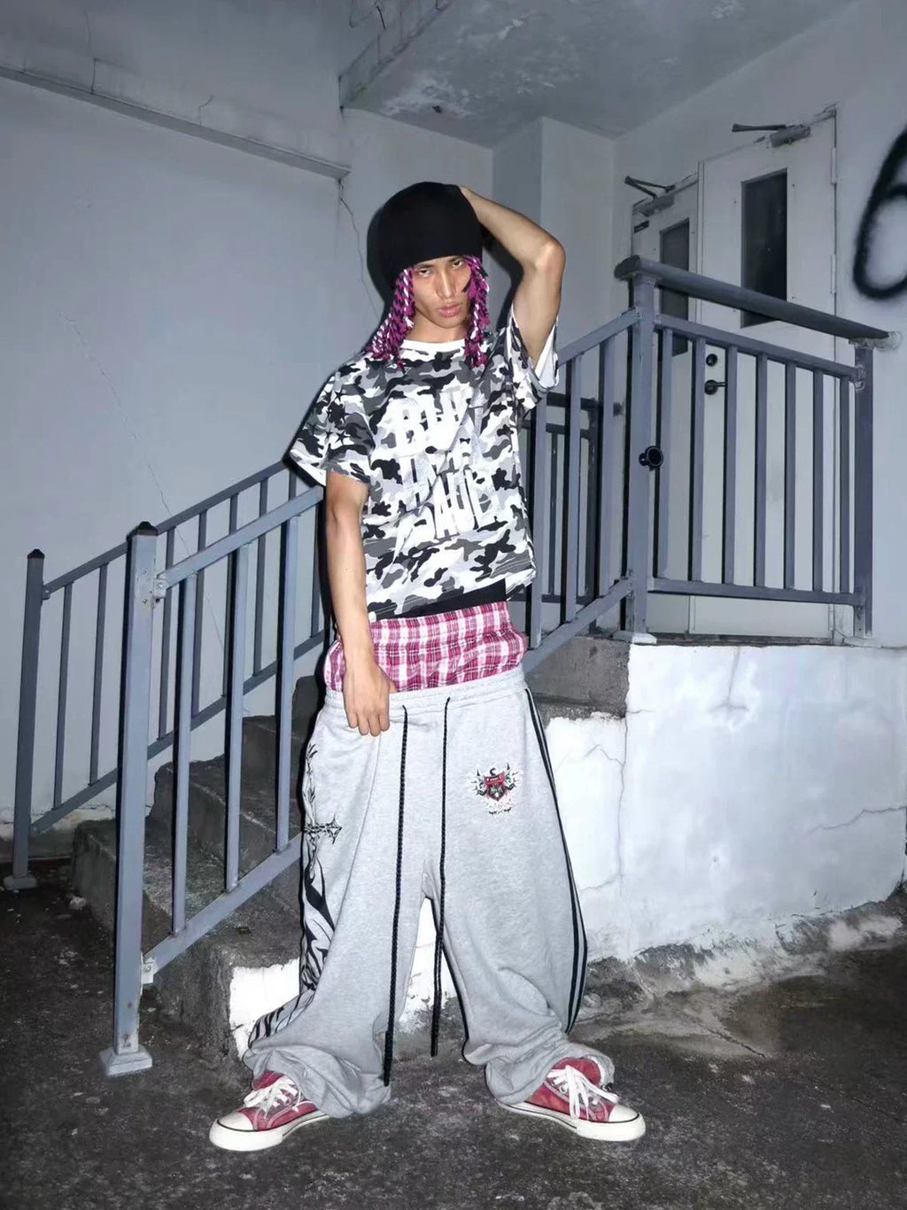Silver Foil Graphic Street Tee