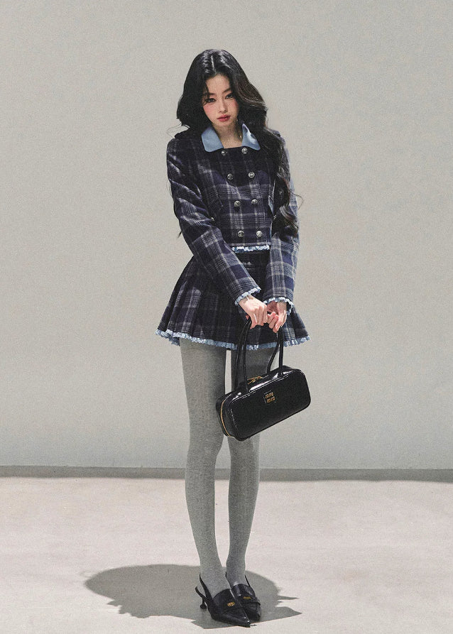 Proust Blue Plaid Academia Set