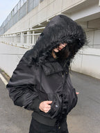 Shibuya MA-1 Fur Collar Bomber Jacket
