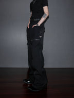 【25s Sep.】Vintage Metal Zipper 3D Pocket Pants