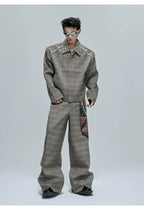 【25s Oct.】Pearl Houndstooth Lapel Jacket/Pants