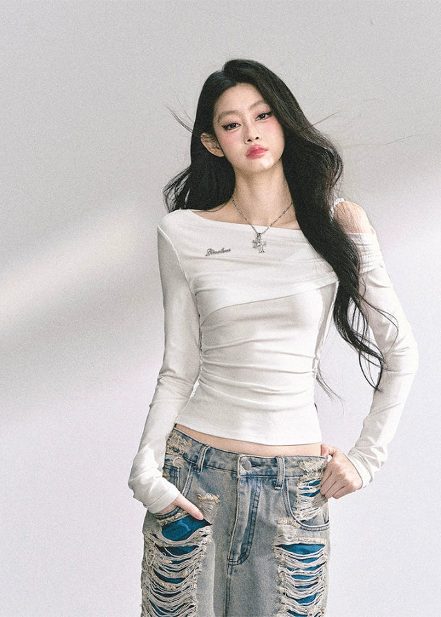 K-Muse Off-Shoulder Tee