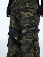 【24s Dec.】Small Belt Design Camouflage Overalls