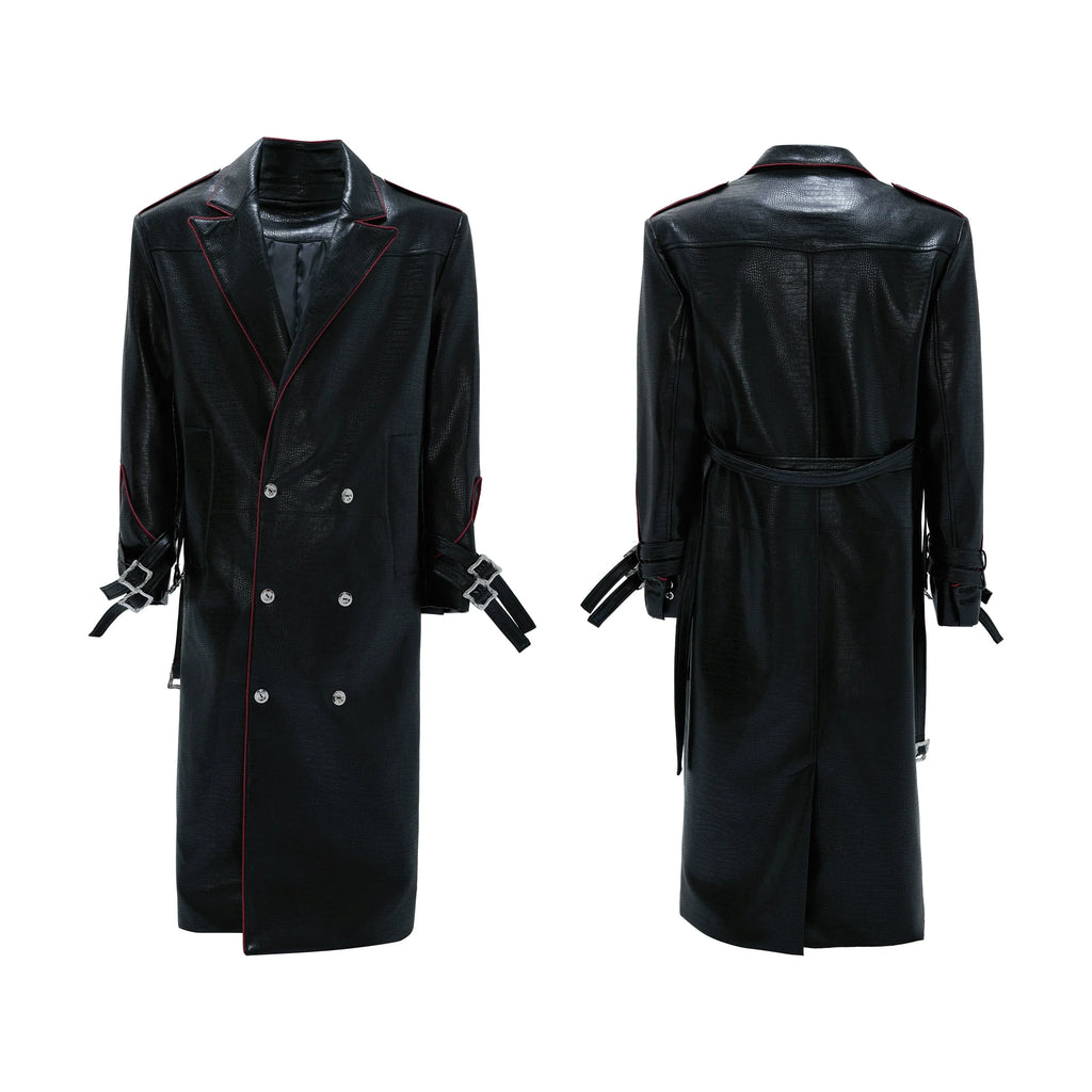 【25s Nov.】Heavy Deconstructed Crocodile Leather Coat