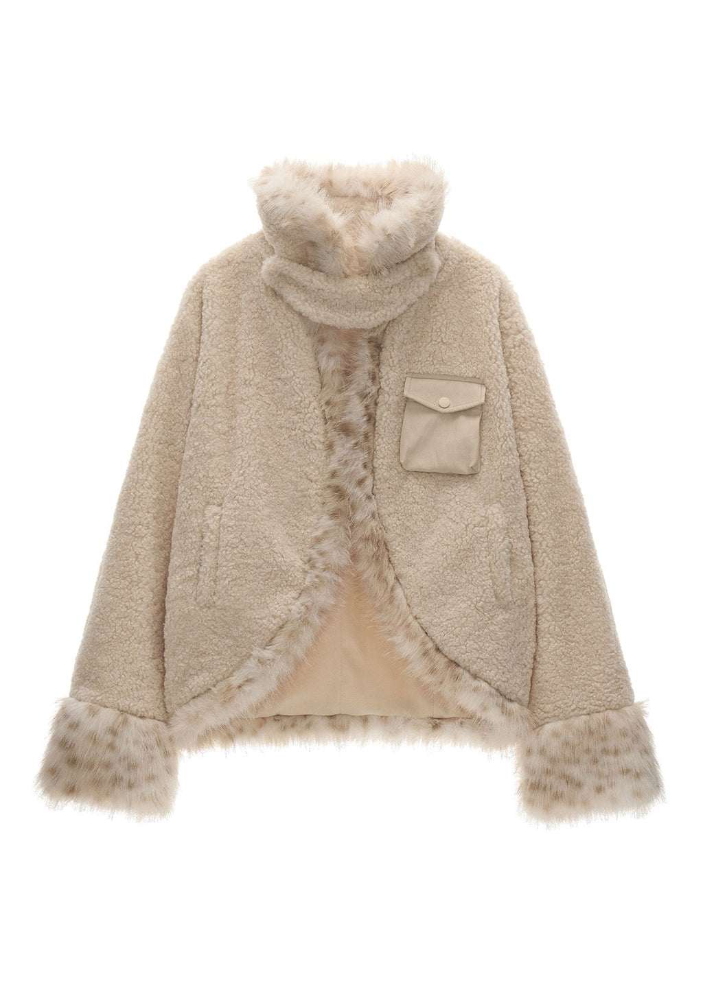 Batwing Lamb Fleece Jacket