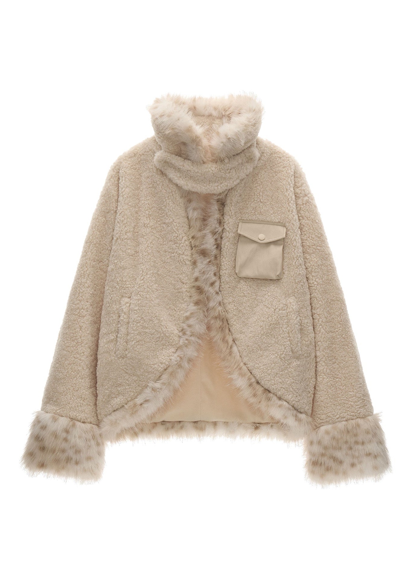 Batwing Lamb Fleece Jacket
