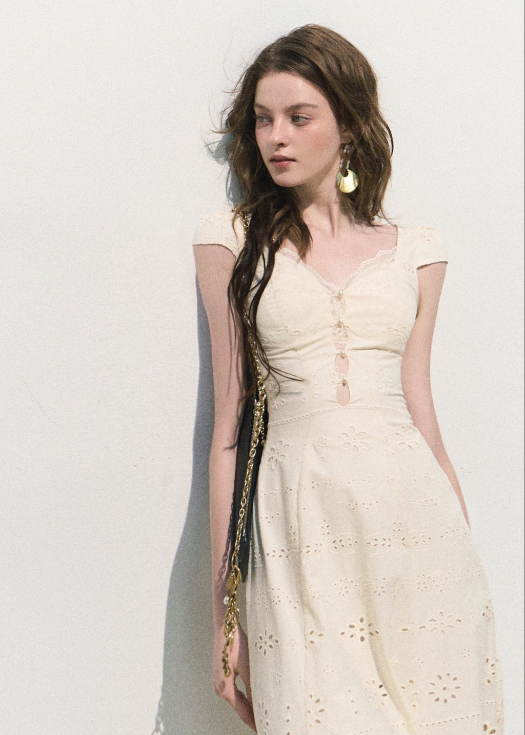 Heartbeat Time Cotton Lace Dress
