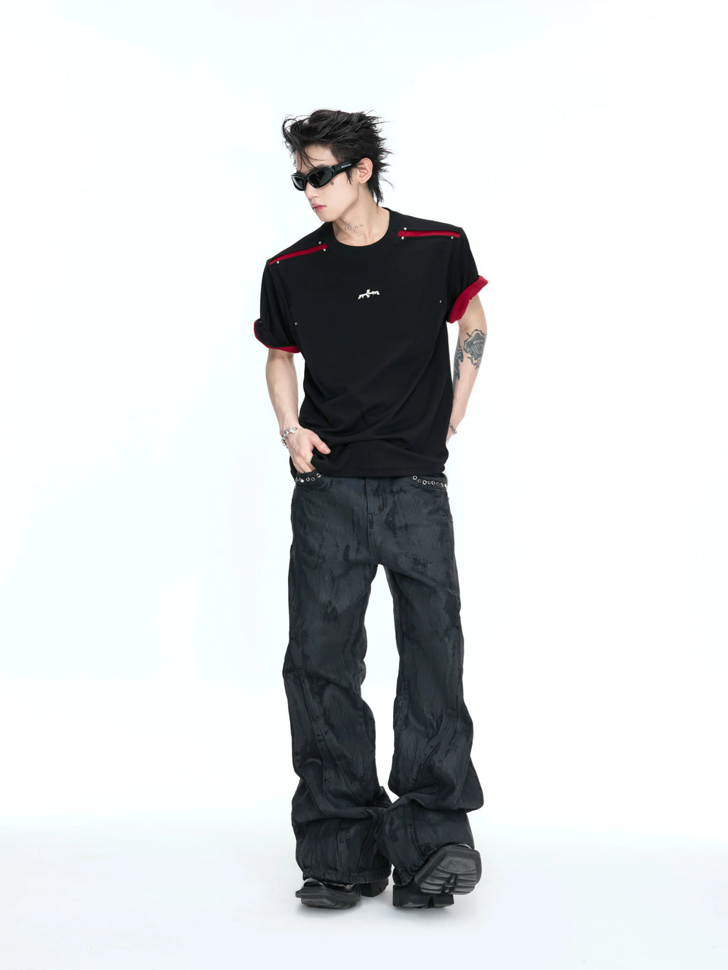 【26s Apr.】Reversible Contrast Oversized Sleeve Tee