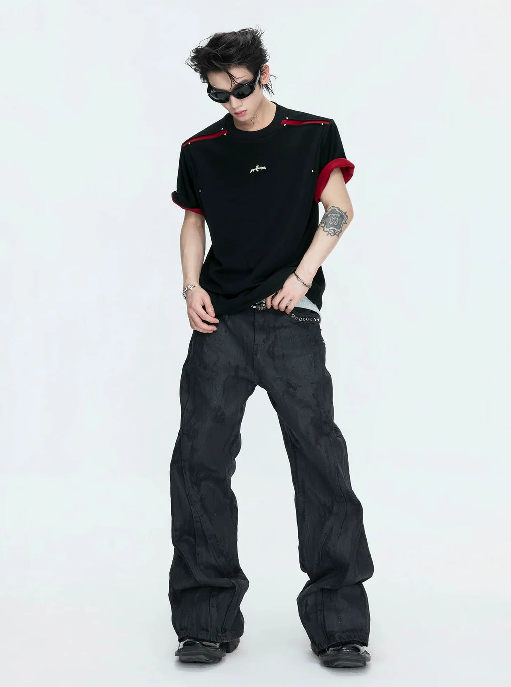 【26s Apr.】Reversible Contrast Oversized Sleeve Tee