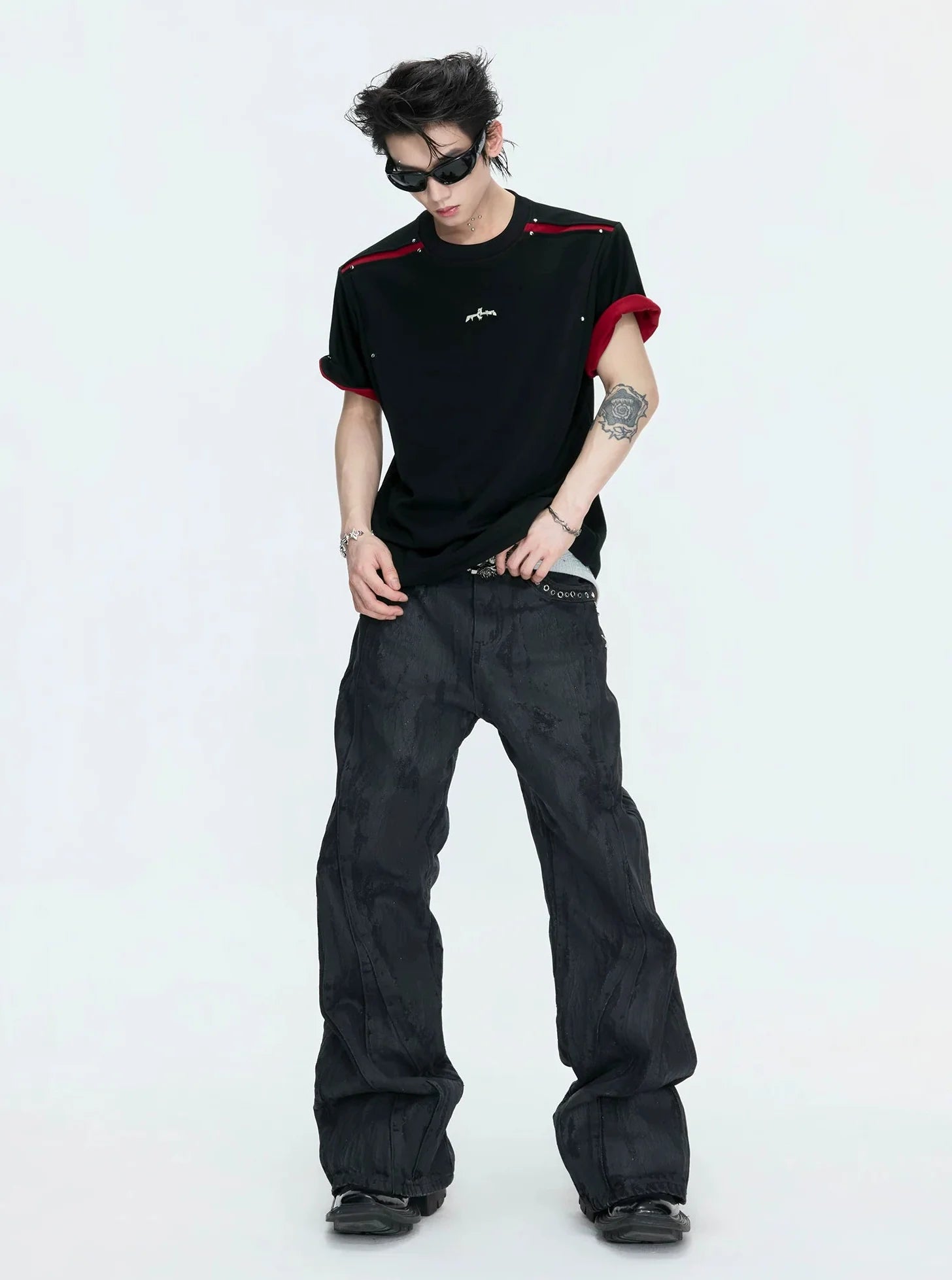 【26s Apr.】Reversible Contrast Oversized Sleeve Tee
