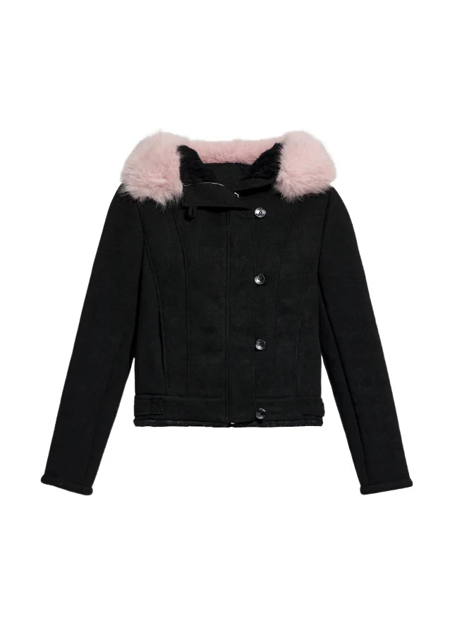 Velvet Dawn Cropped Coat