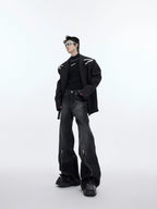 【25s Nov.】Washed Distressed Structured Jeans