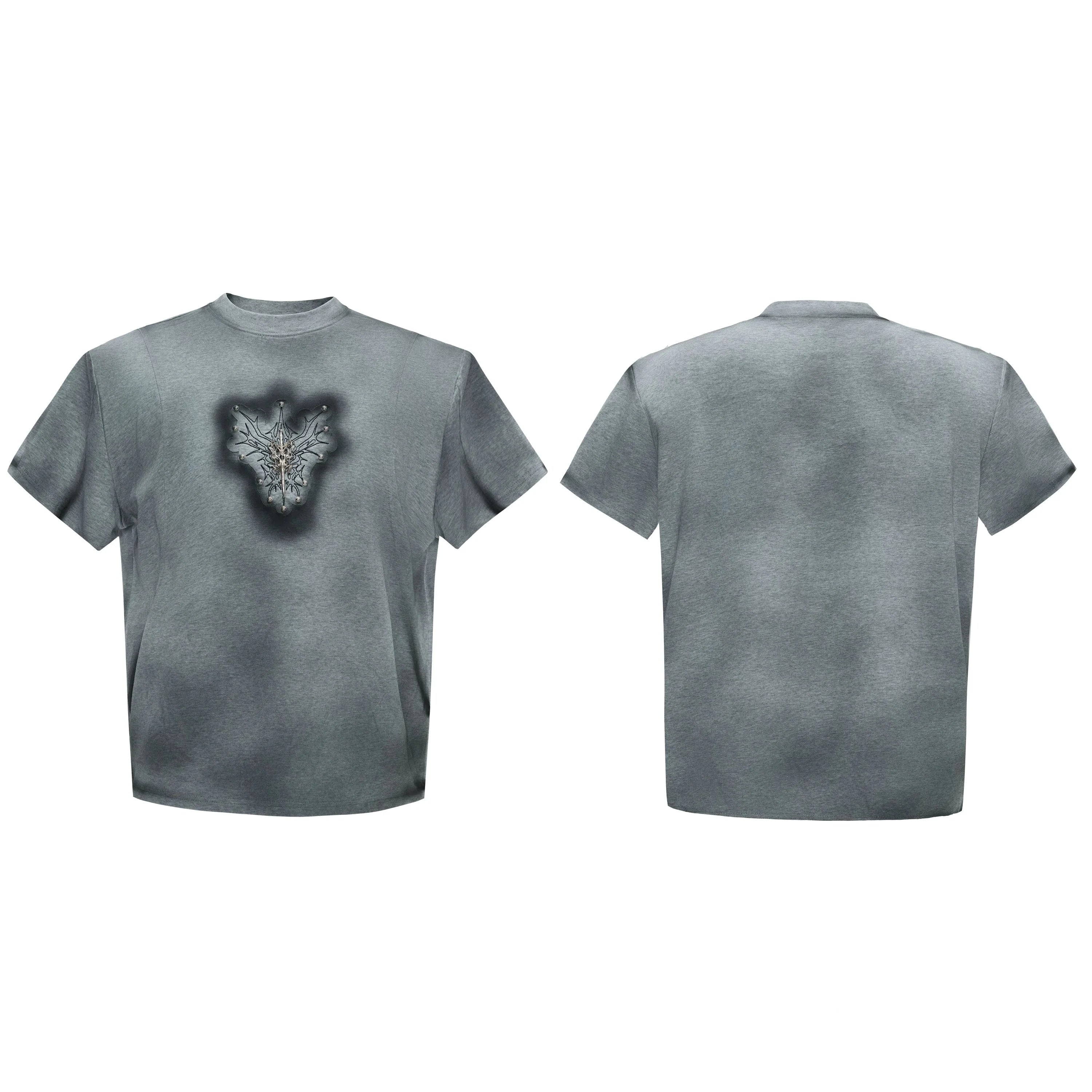 Hand-Painted Gradient Shoulder Tee