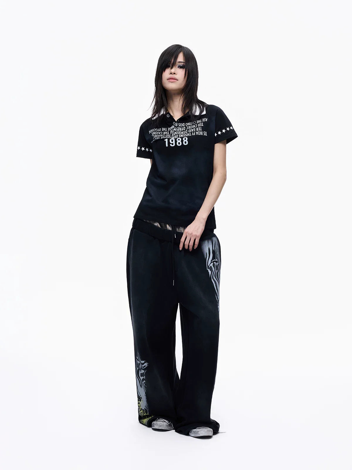 Double Waist Leopard Panel Sweatpants