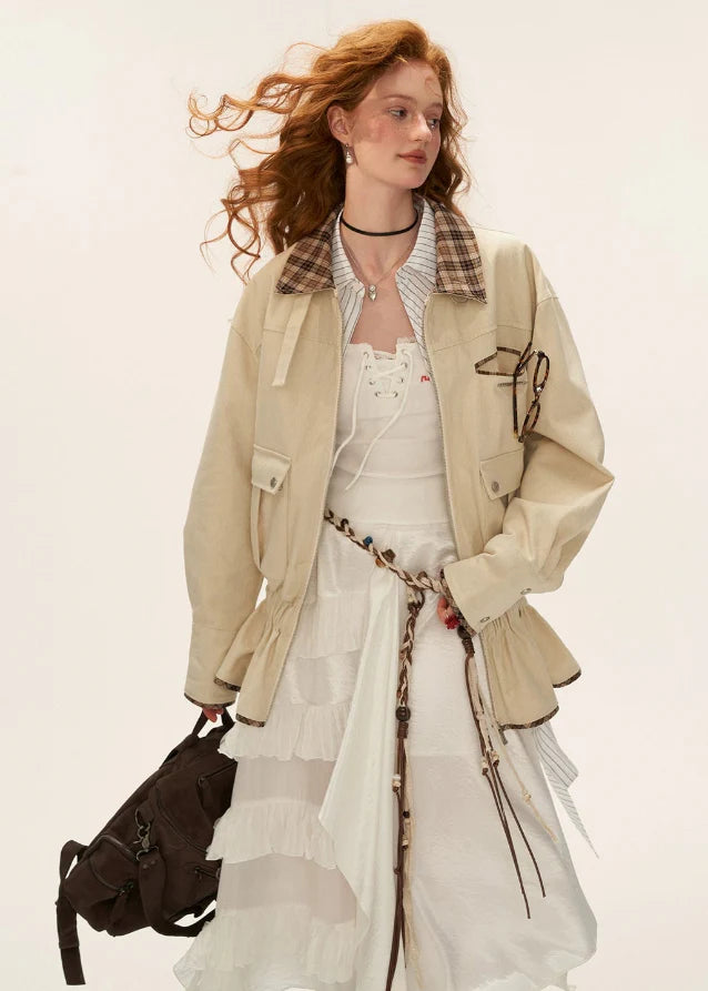Fur-Collar Cargo Jacket