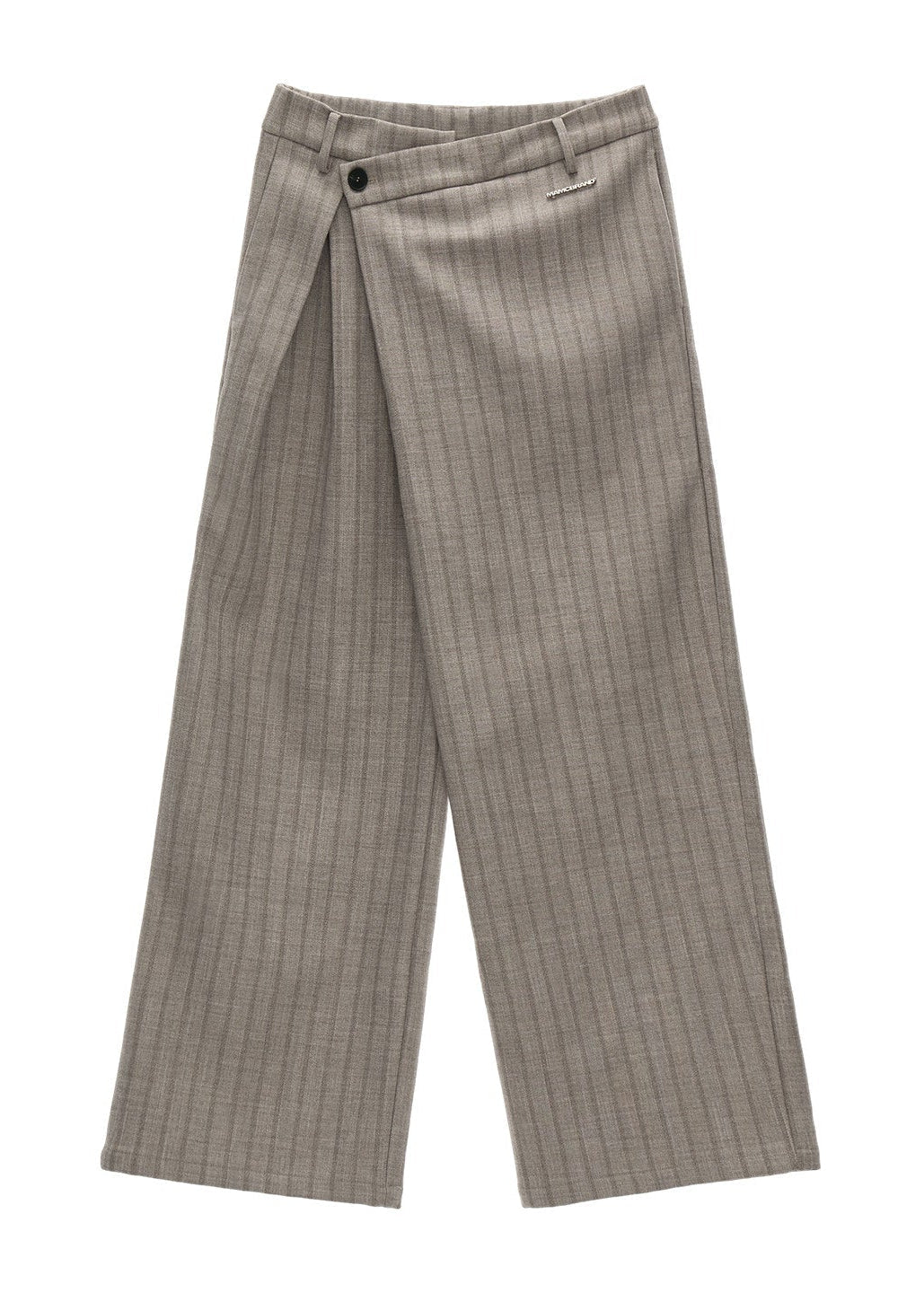 Deconstructed Stripe Pleated Pants