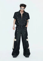 【26s Apr.】Napoleonic Double-Breasted Tee & Cross Pants