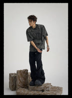 【26s Mar.】Deconstructed Washed Black Denim