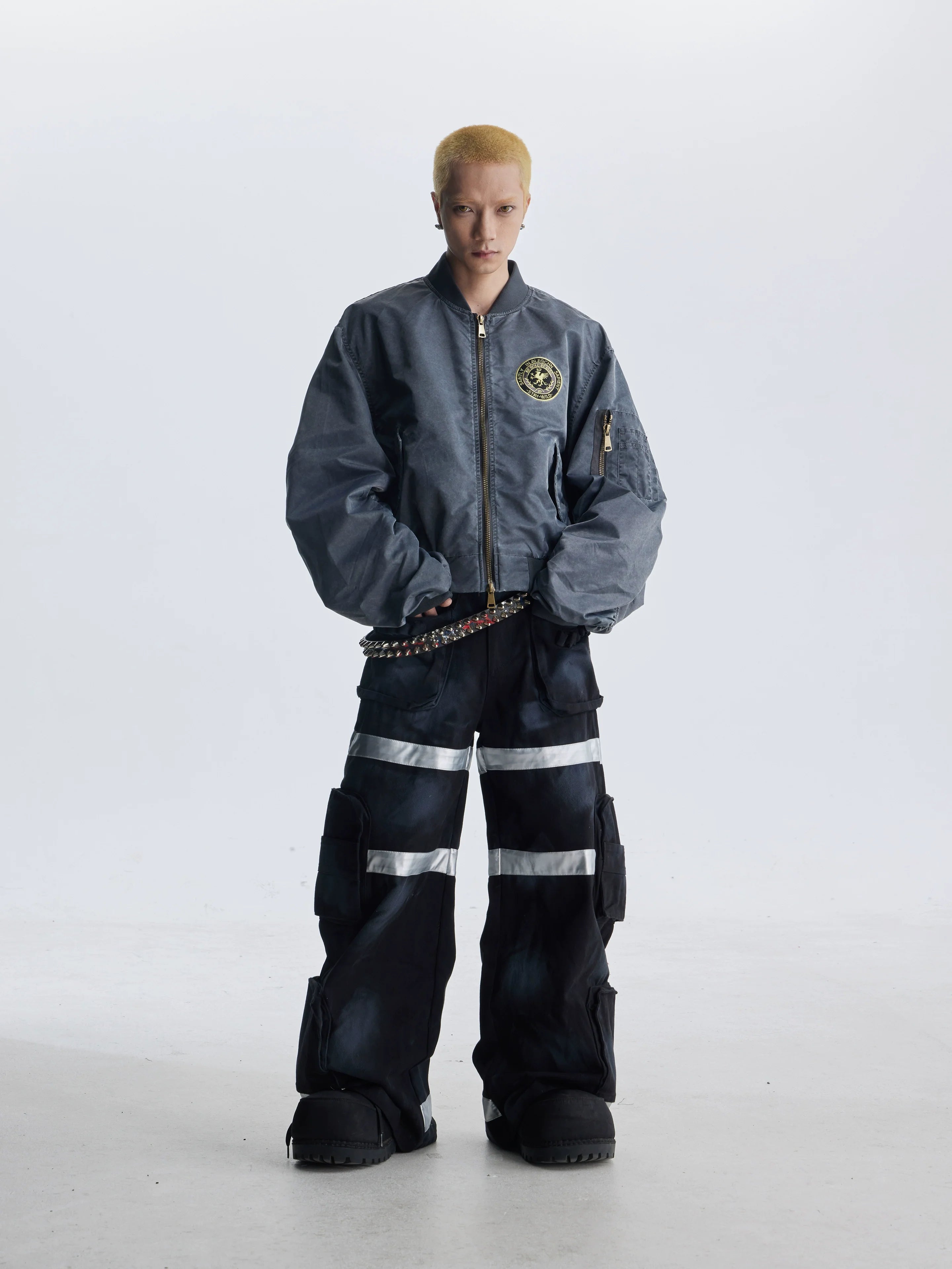 【25s Aug.】Street Dirty Dyed Multi-pocket Jeans