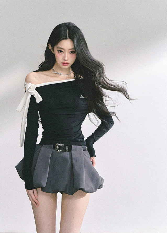 Mon Amour Tie Long Sleeve