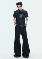 Hand-Painted Gradient Shoulder Tee