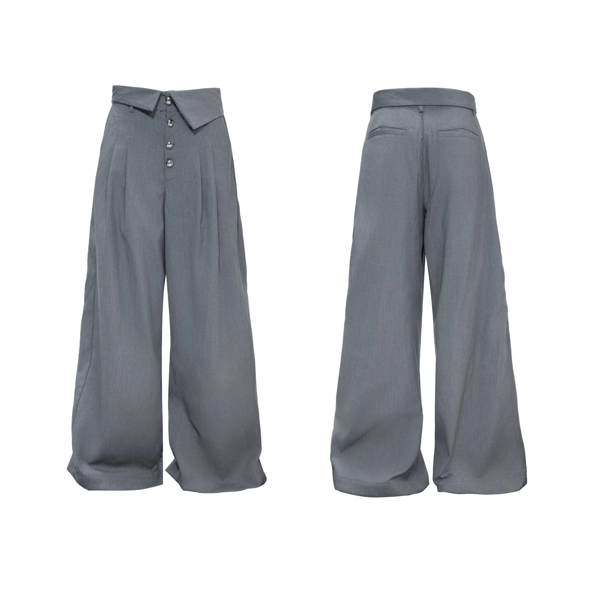 【26s Apr.】Silver Detail Double-Breasted Tailored Suit Set