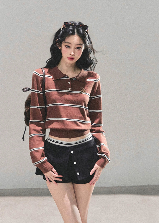 Virtual Line Knit Polo