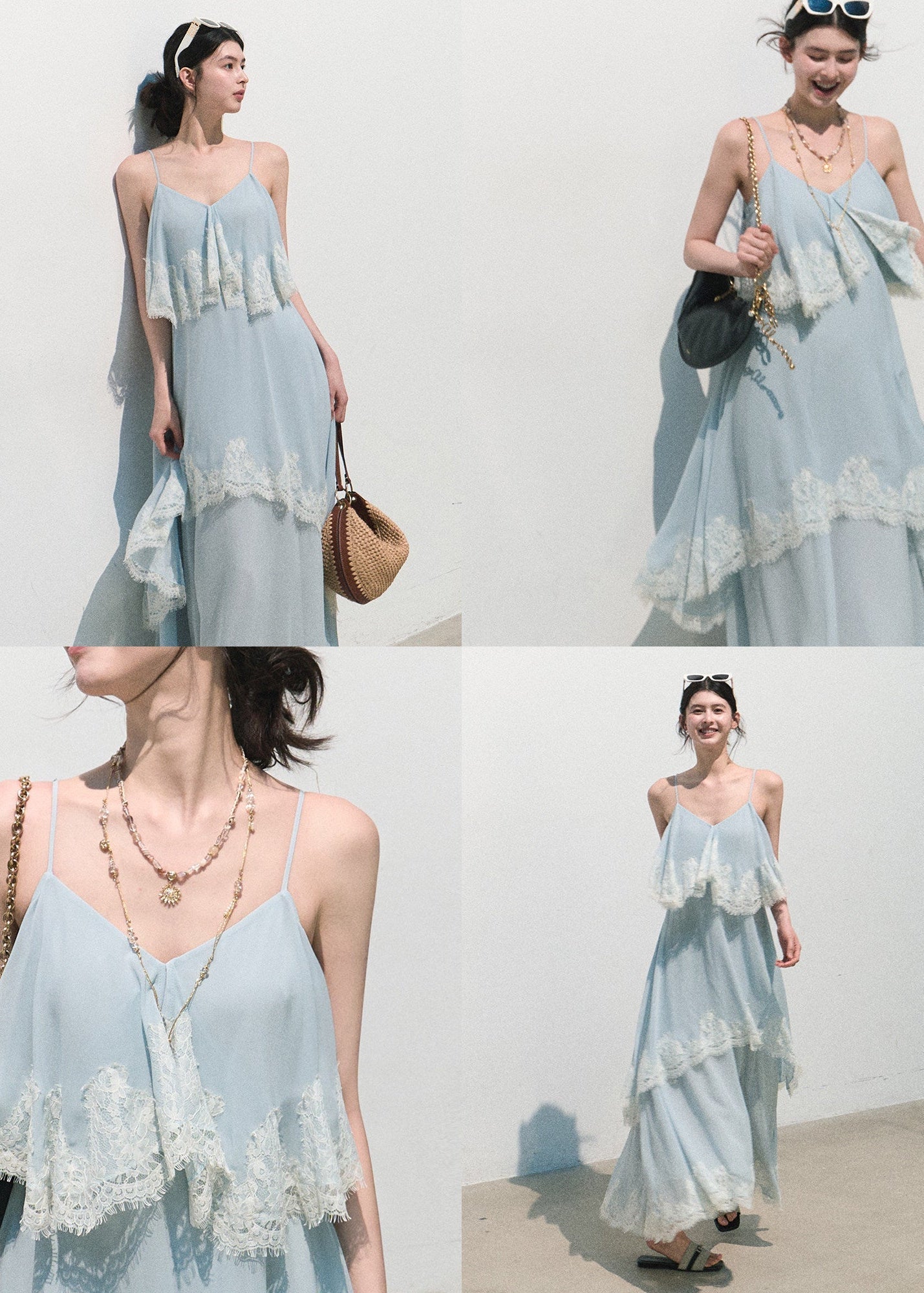 Always Collecting the World Lace Maxi Dress