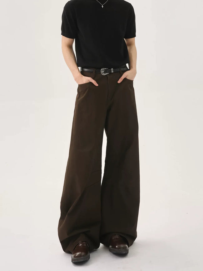 【26s Jan.】Deconstructed Vintage Curved Straight Denim Pants Hover Image