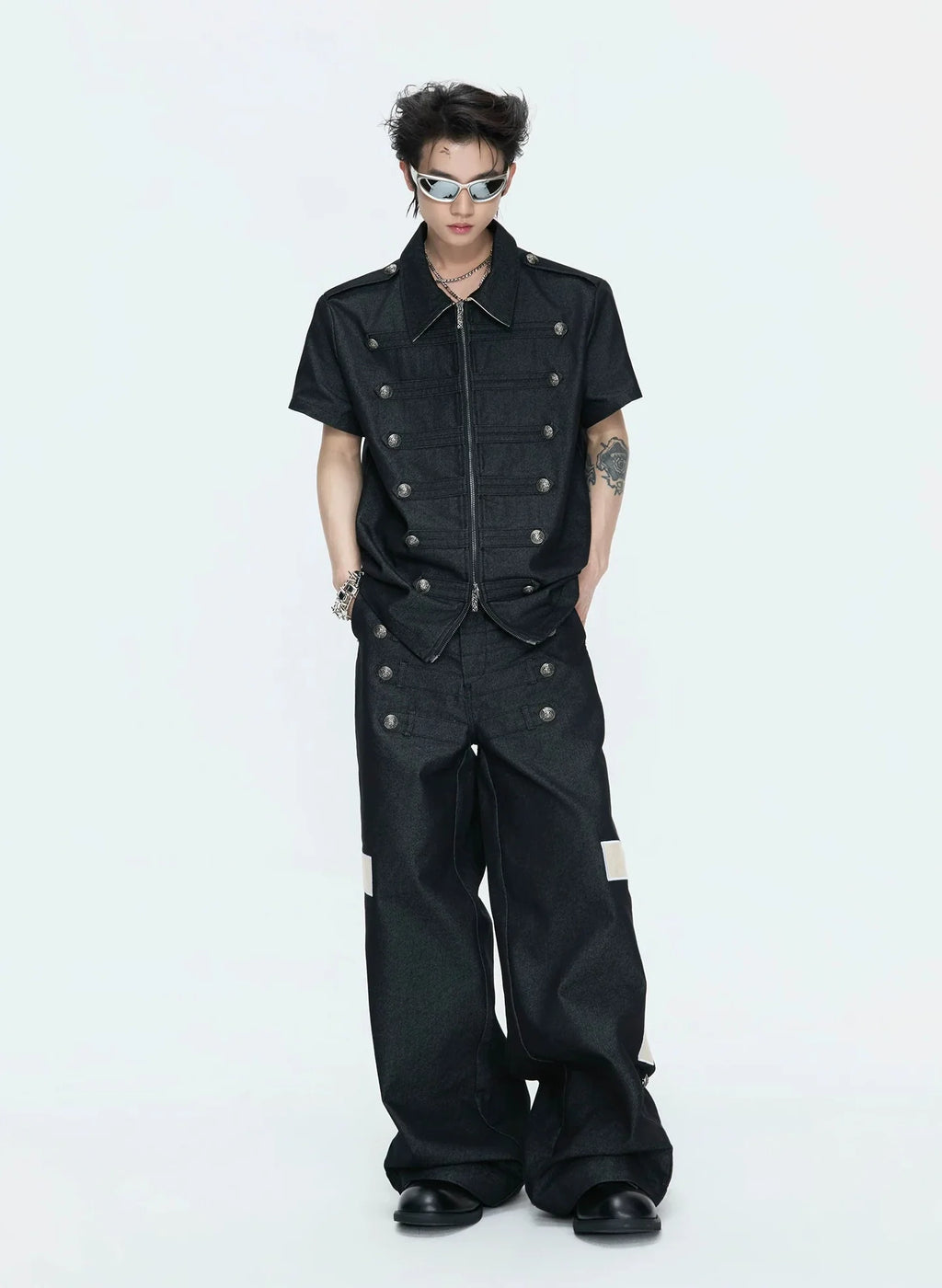 【26s Apr.】Napoleonic Double-Breasted Tee & Cross Pants