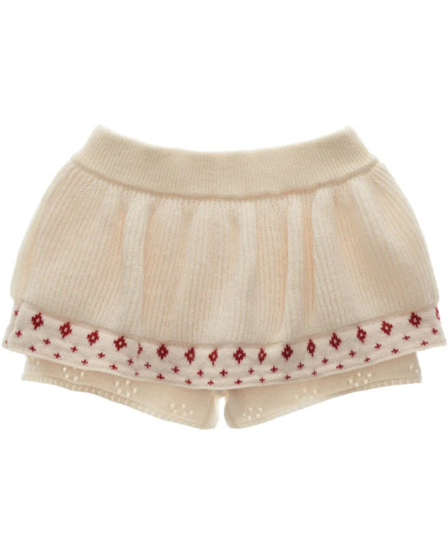 Star Flower Knit  Lazy Crop Sweater Drop